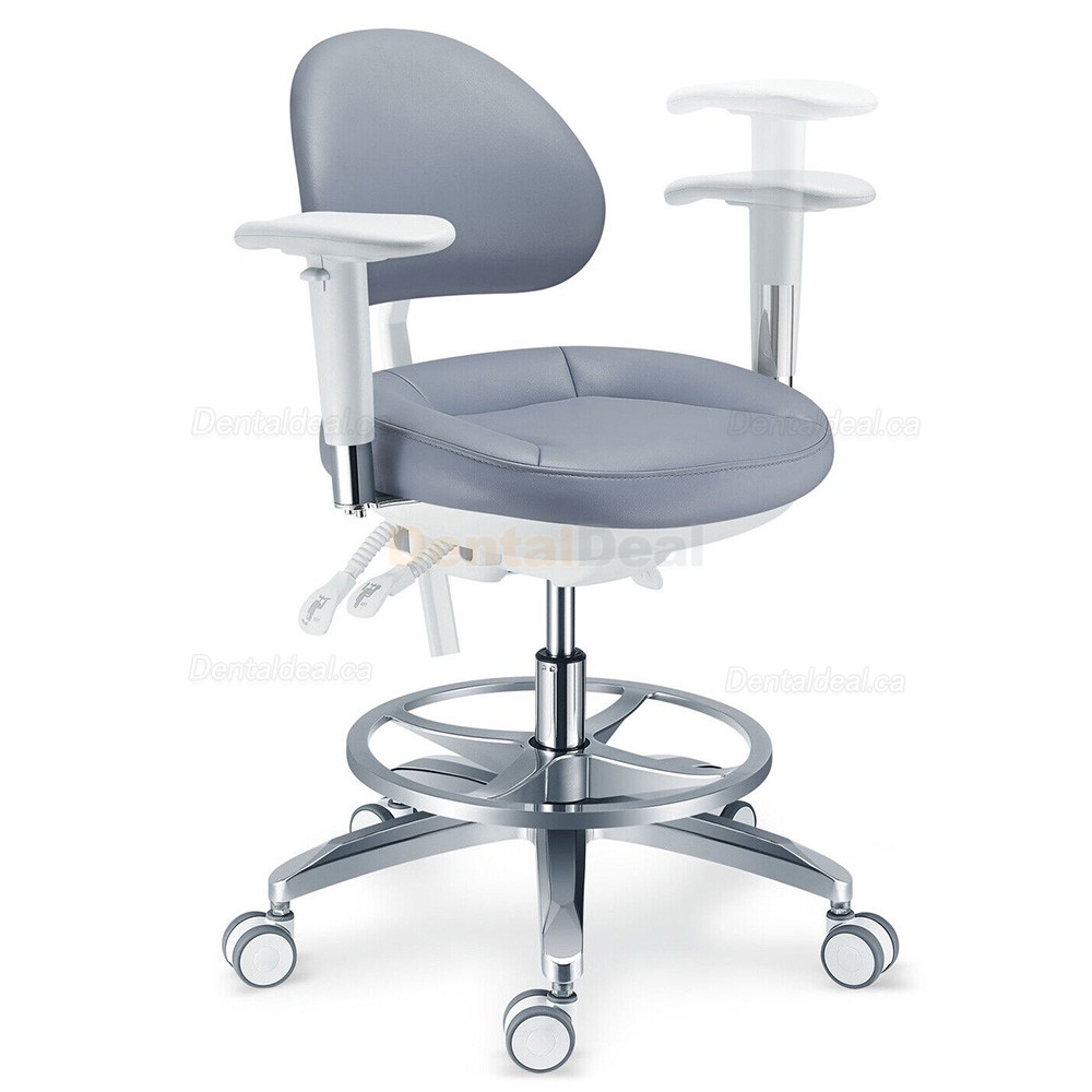 PLST-082-085 Ergonomic Dental Microscope Stool Operator Surgeon Chair with Amrest & Backrest